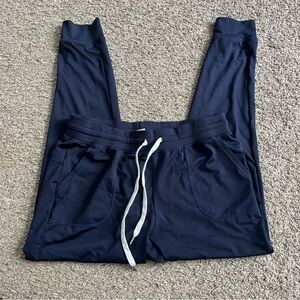 Navy Blue Zyia Active Athletic Joggers Women's Size Large Drawstring Athleisure